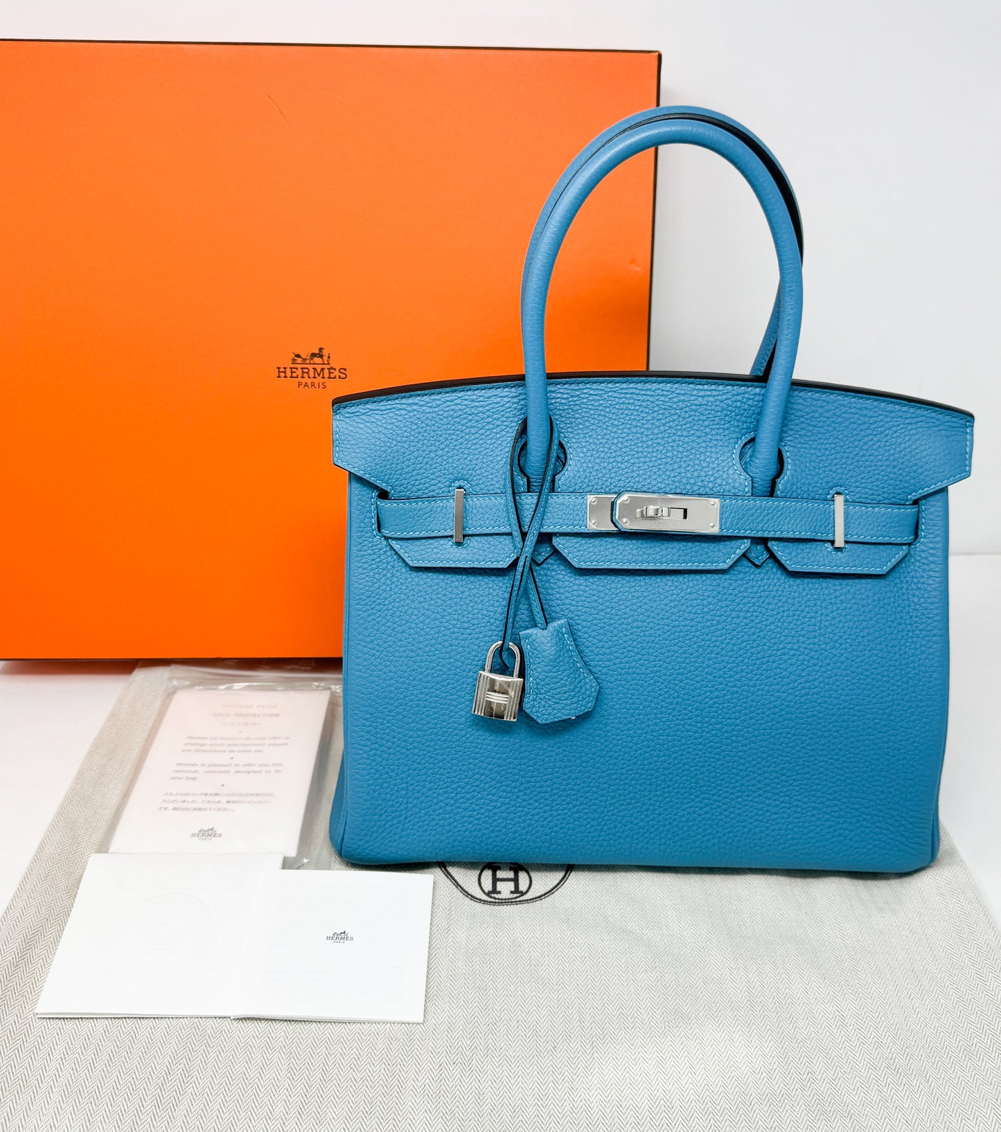 Hermes Togo Birkin 30 Turquoise