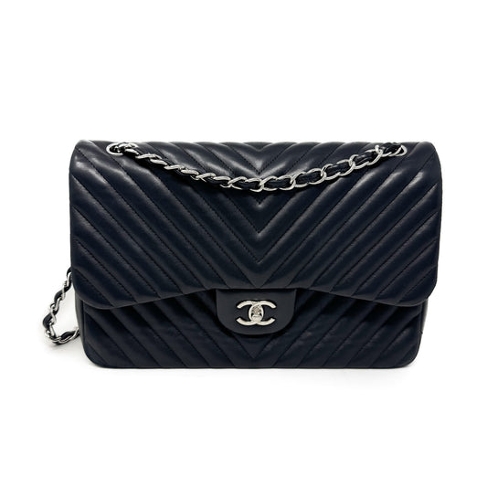 Chanel Chevron Jumbo Double Flap Bag