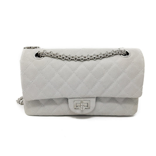 Chanel Grey 2.55 Reissue Classic Double Flap Bag (225)