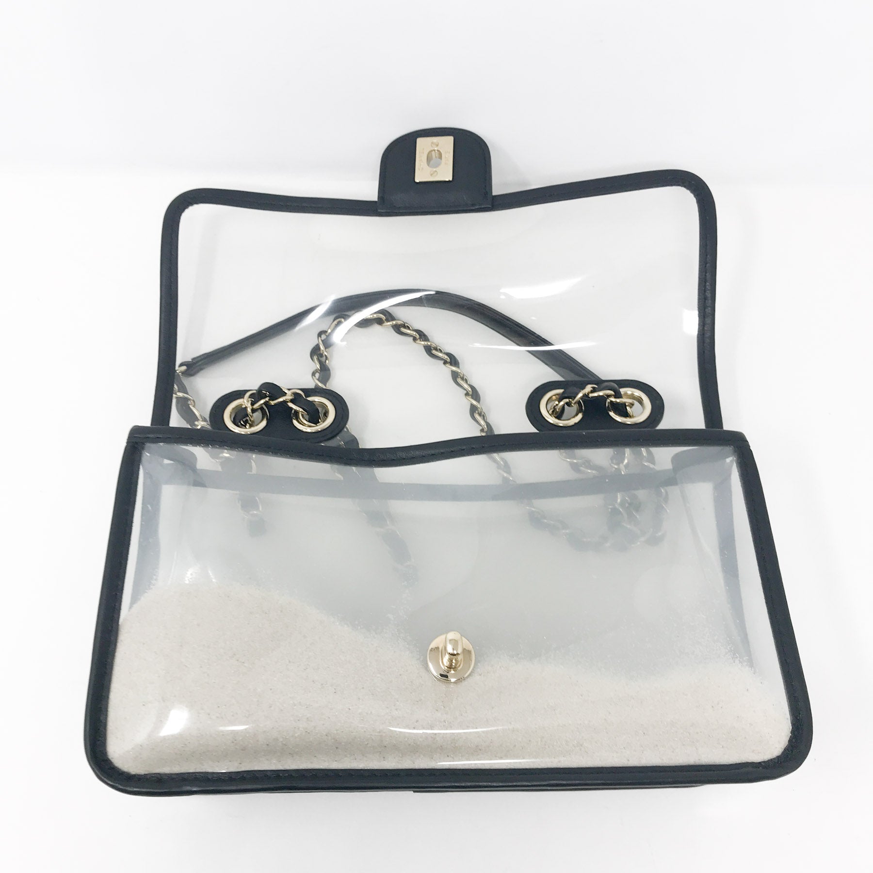 Chanel Sand By The Sea Flap Bag PVC with Lambskin Medium