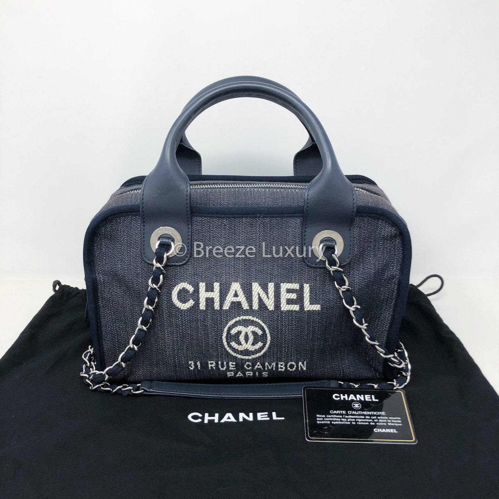 chanel denim tote bags for women