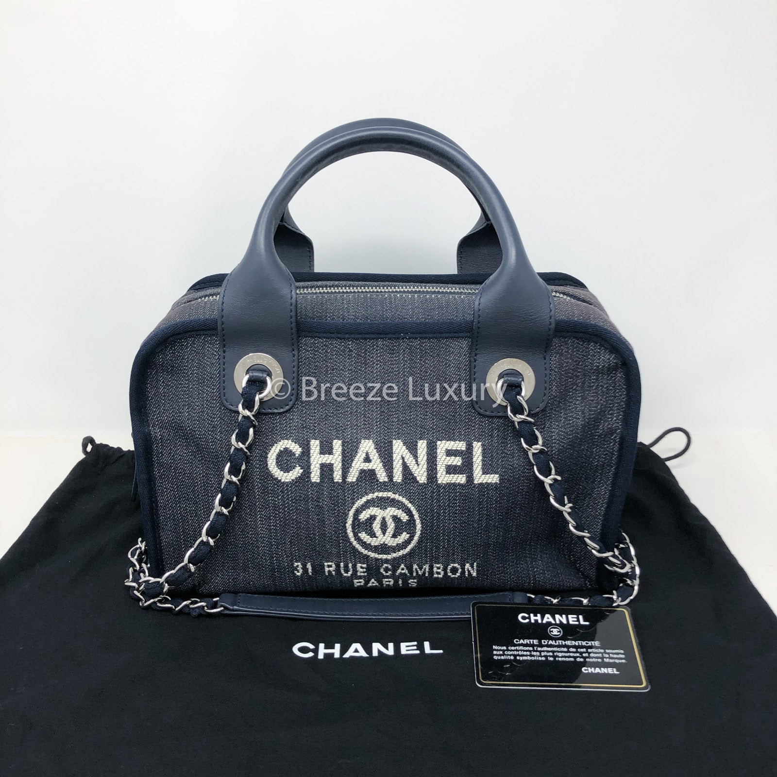 chanel deauville bowling bag