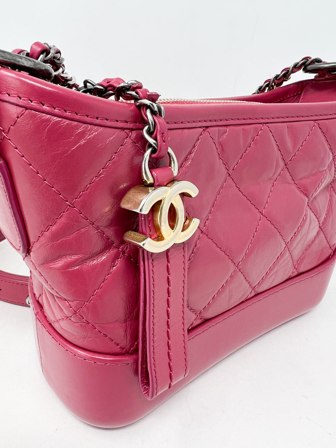 Chanel Calfskin Quilted Small Gabrielle Bag
