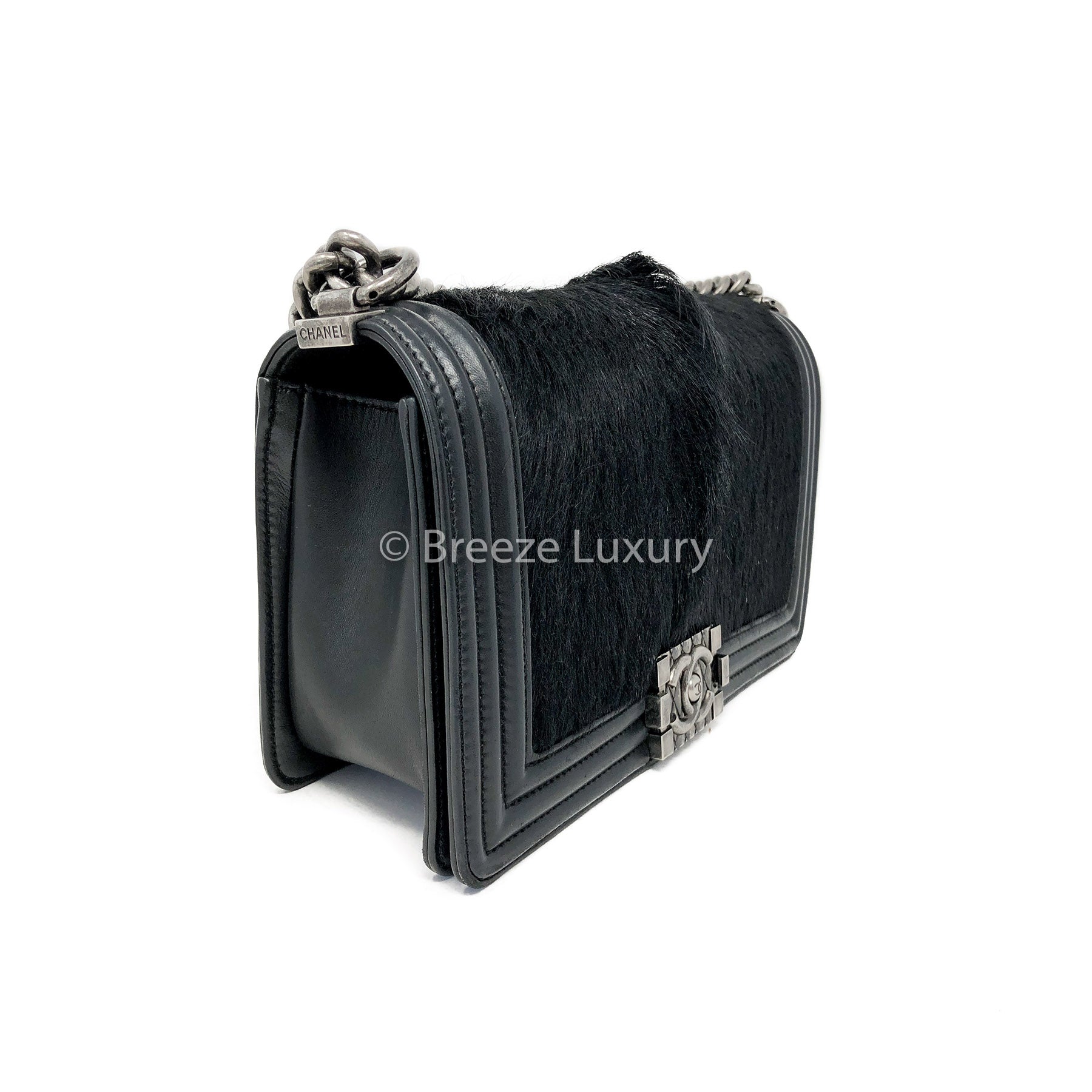 Chanel Le Boy Medium Flap Bag with Horse Hair – breezeluxury